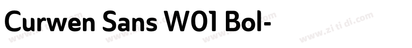 Curwen Sans W01 Bol字体转换